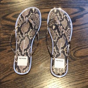 Snake skin Flip flops